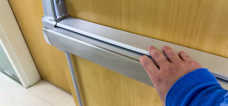 Installing a Push Bar on a Door Alamogordo